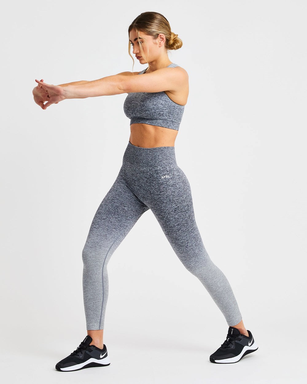 AYBL Pulse Ombré Seamless Leggings Grau | 59820-LSTZ