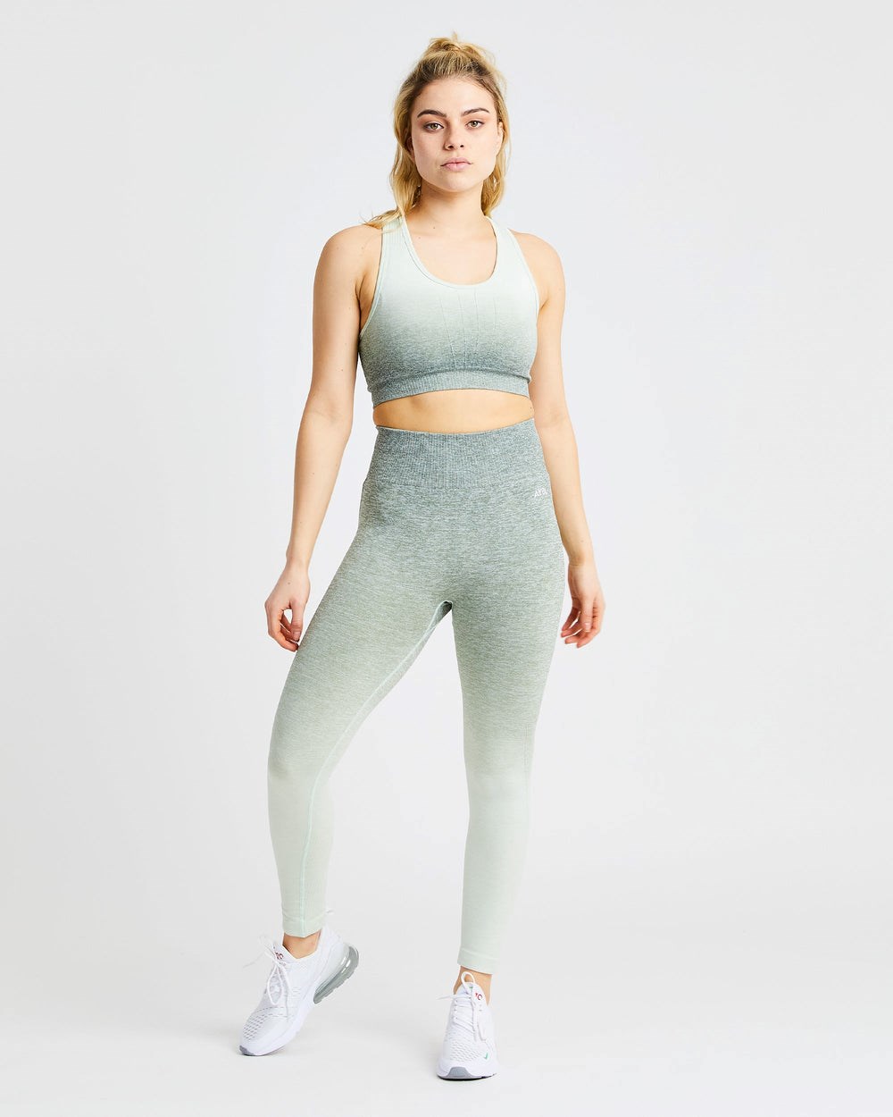 AYBL Pulse Ombré Seamless Leggings Khaki | 20793-WDFE