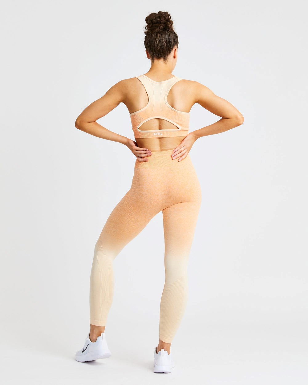 AYBL Pulse Ombré Seamless Leggings Orange | 50316-EHPY