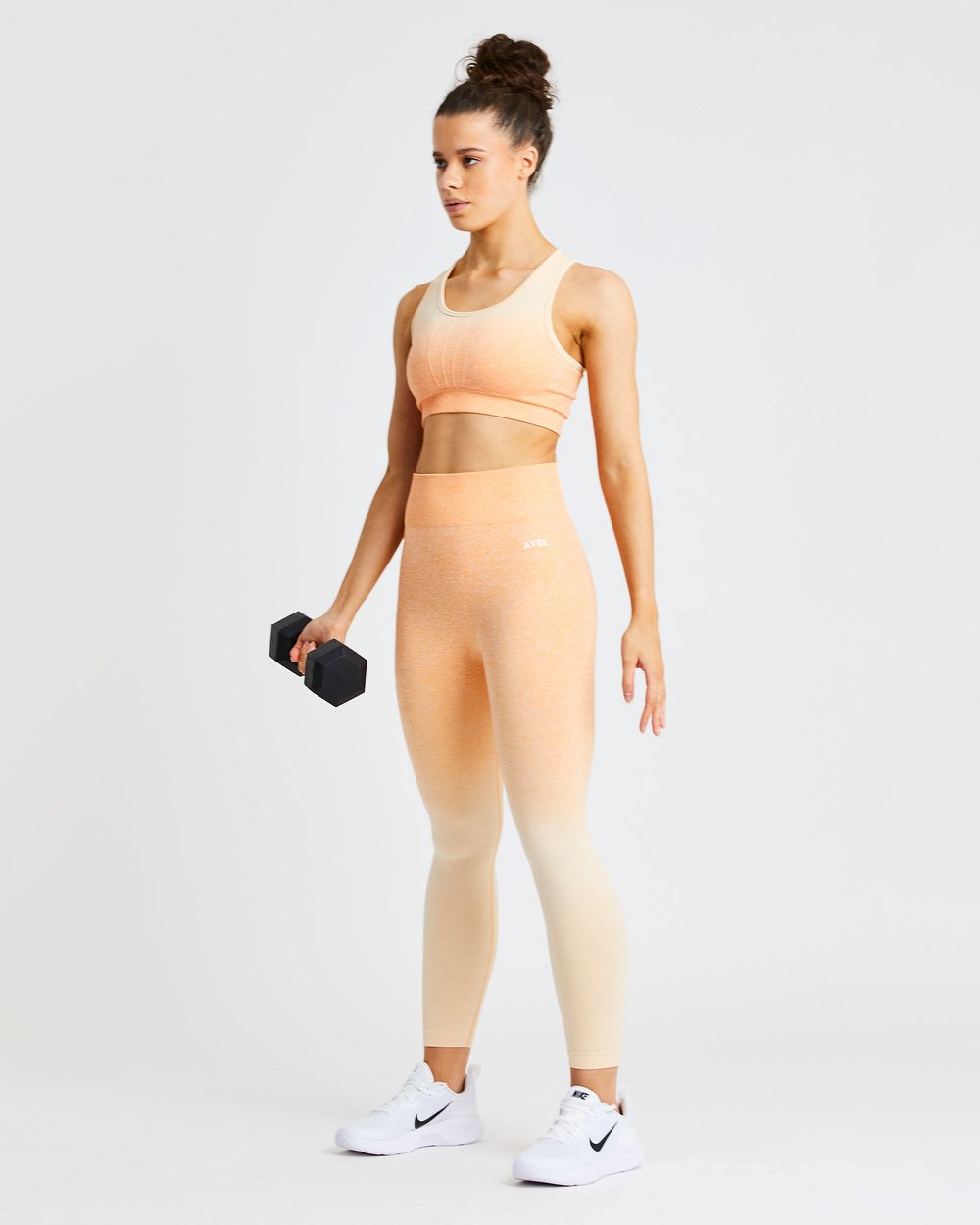 AYBL Pulse Ombré Seamless Leggings Orange | 50316-EHPY