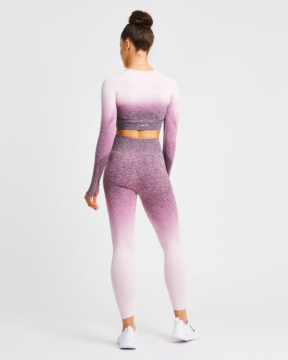 AYBL Pulse Ombré Seamless Leggings Plum | 63570-USGW