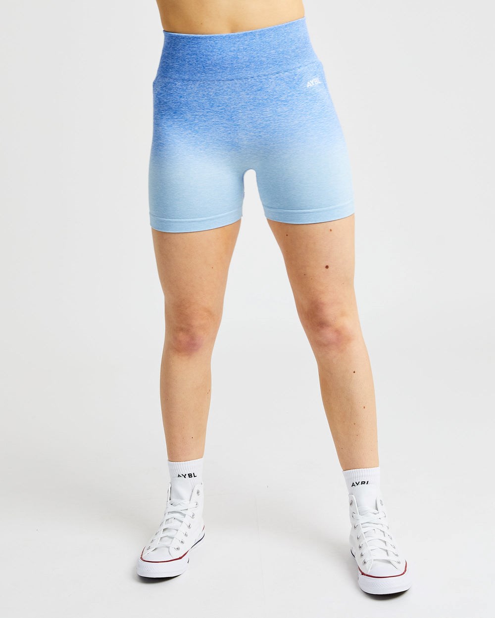 AYBL Pulse Ombré Seamless Shorts Blau | 62194-LJFV