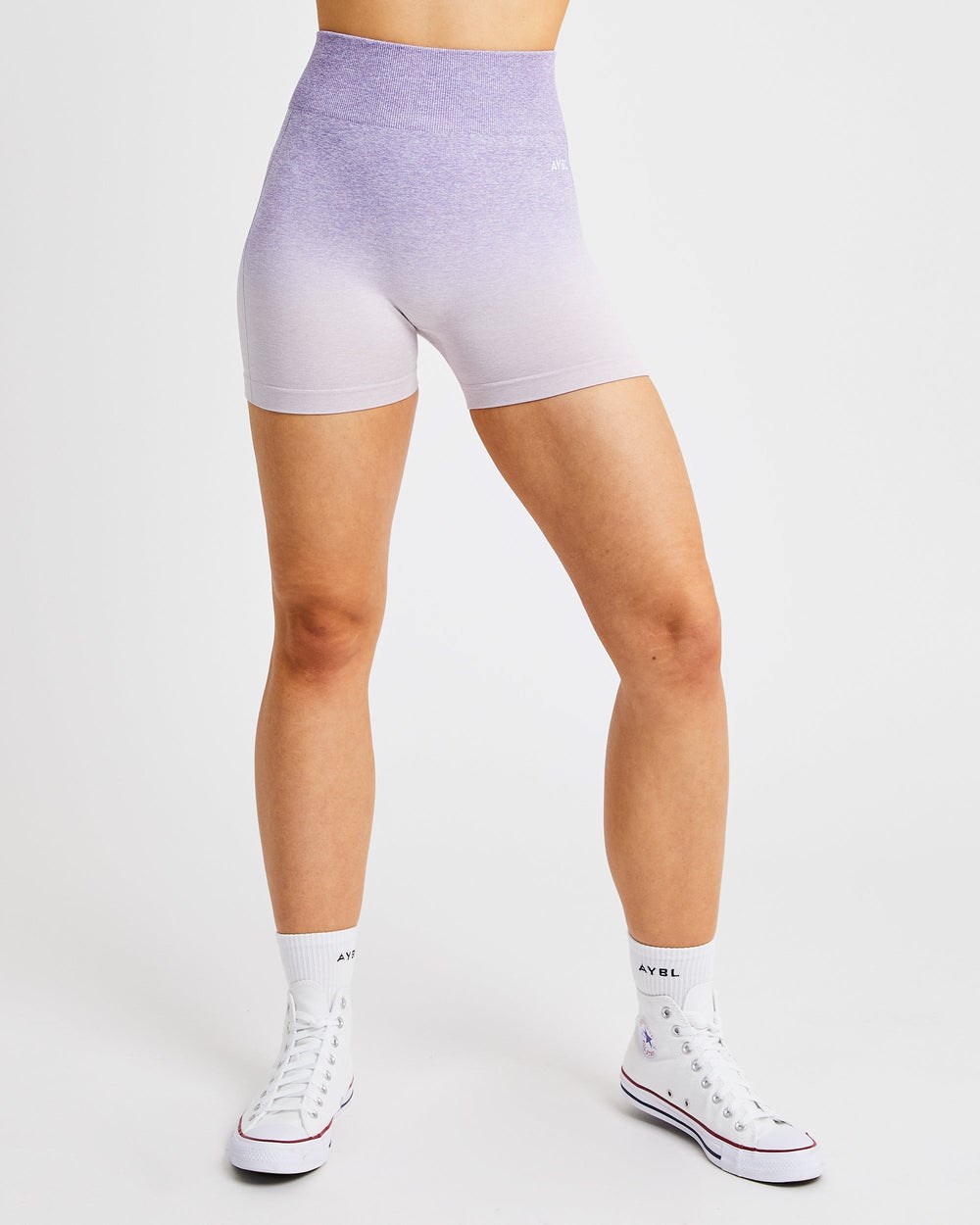 AYBL Pulse Ombré Seamless Shorts Lilac | 20437-RFWA