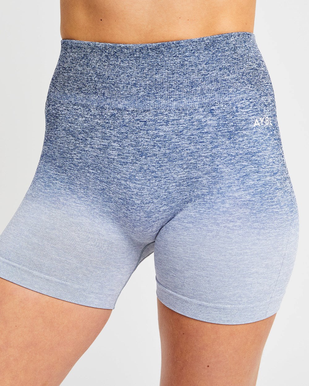 AYBL Pulse Ombré Seamless Shorts Navy | 17465-HRZS