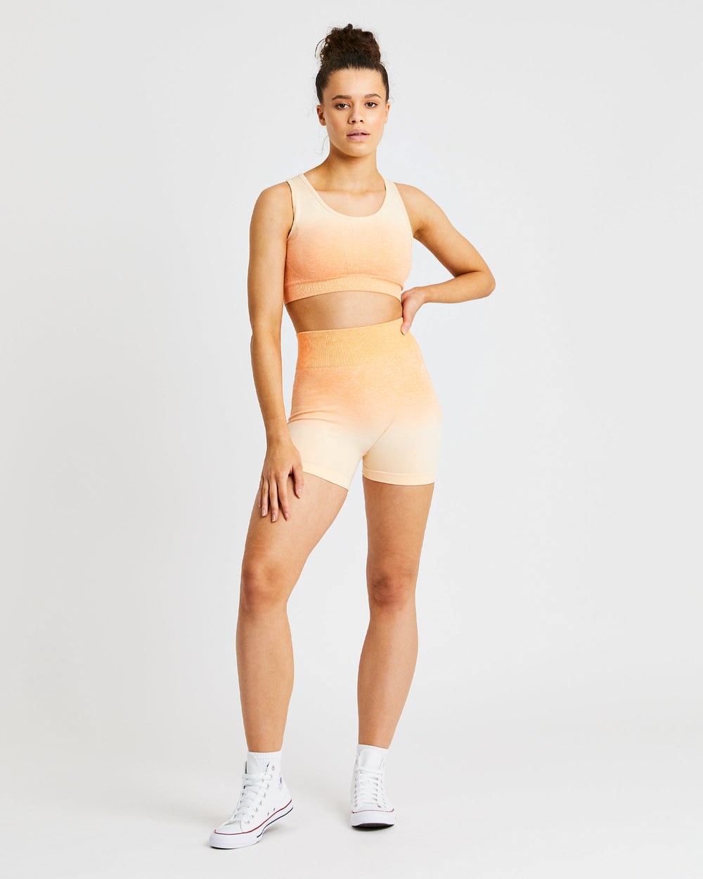 AYBL Pulse Ombré Seamless Shorts Orange | 95638-APNB