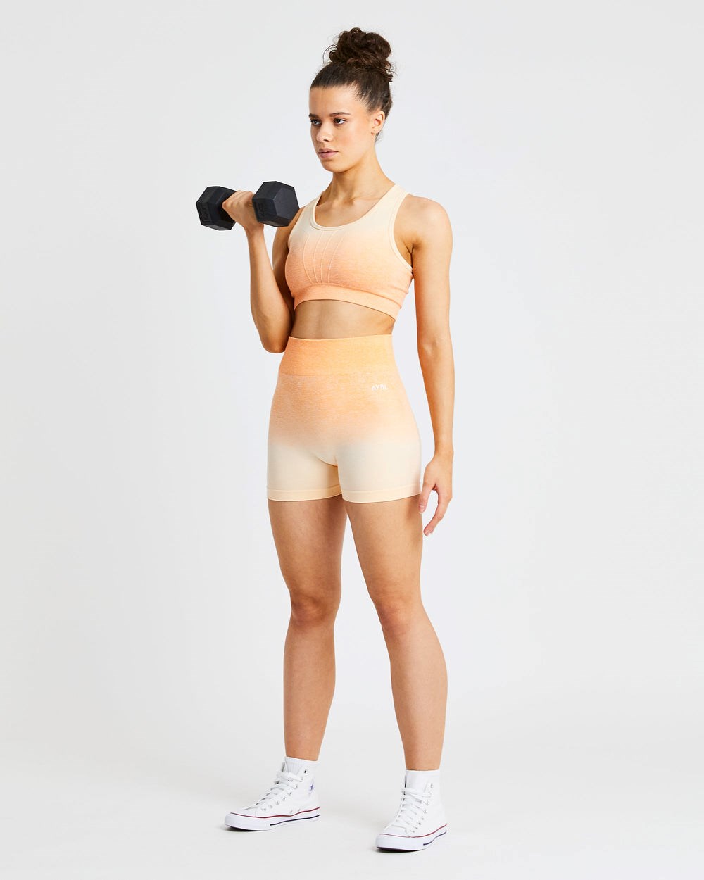 AYBL Pulse Ombré Seamless Shorts Orange | 95638-APNB