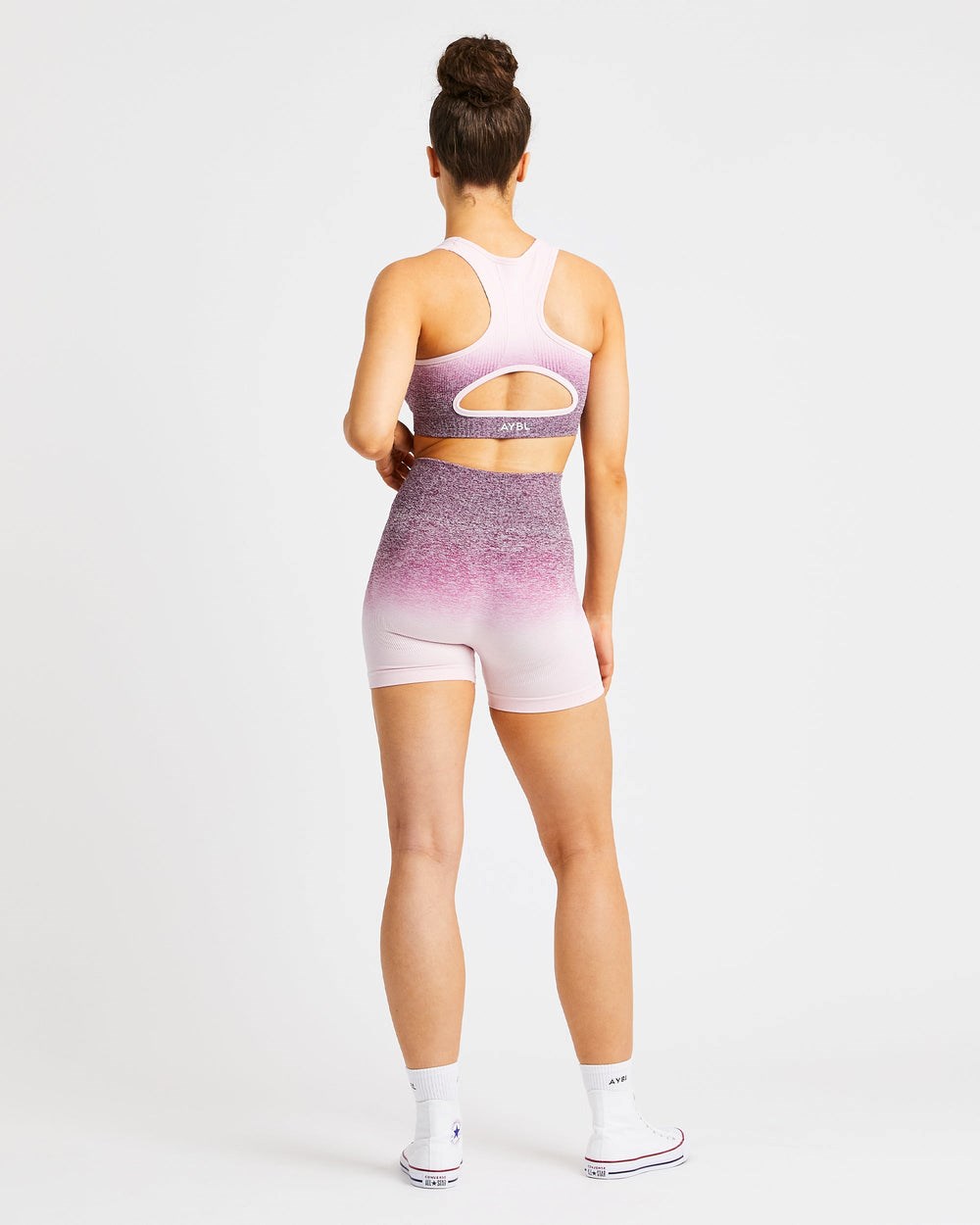 AYBL Pulse Ombré Seamless Shorts Plum | 94167-AGPM