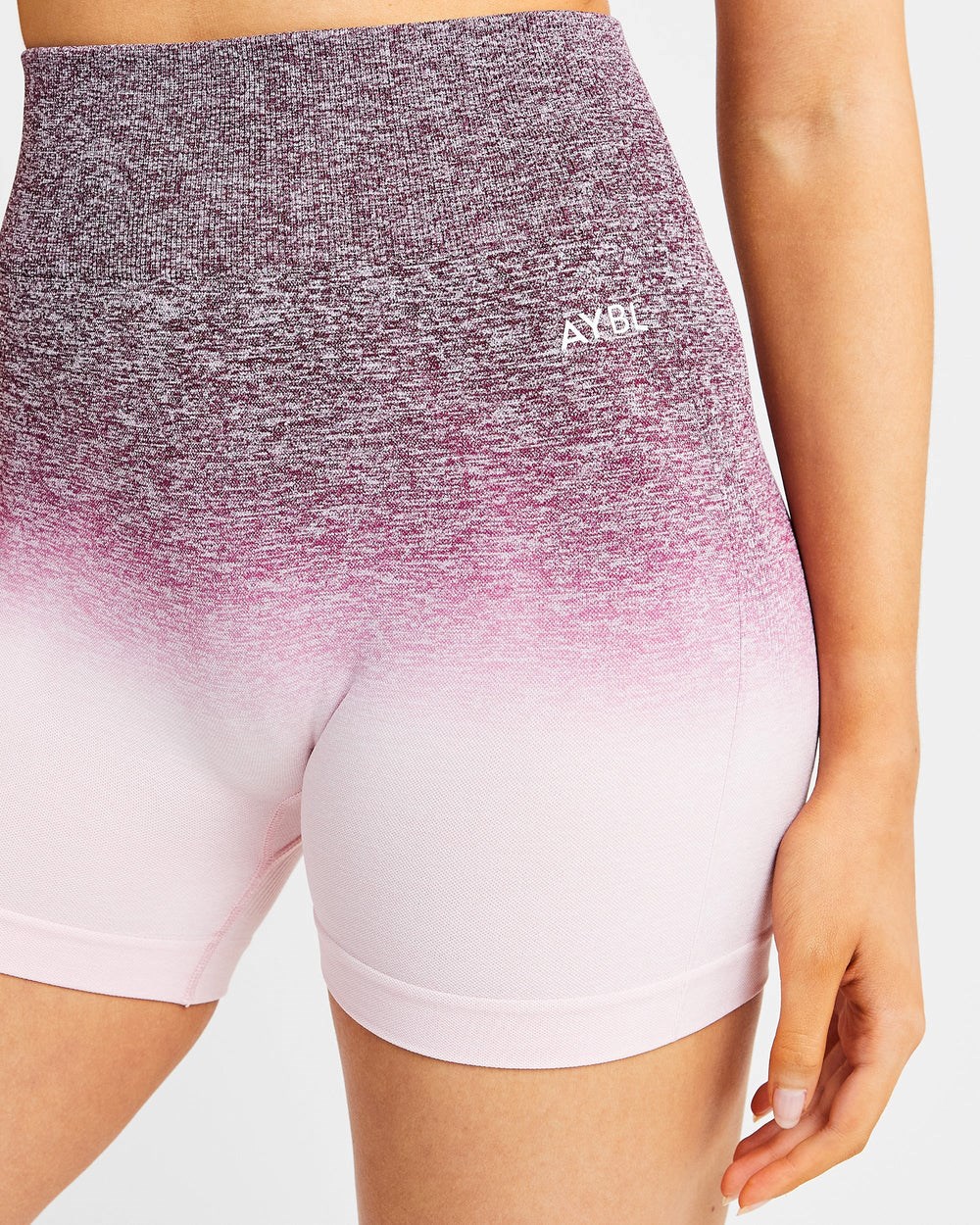 AYBL Pulse Ombré Seamless Shorts Plum | 94167-AGPM