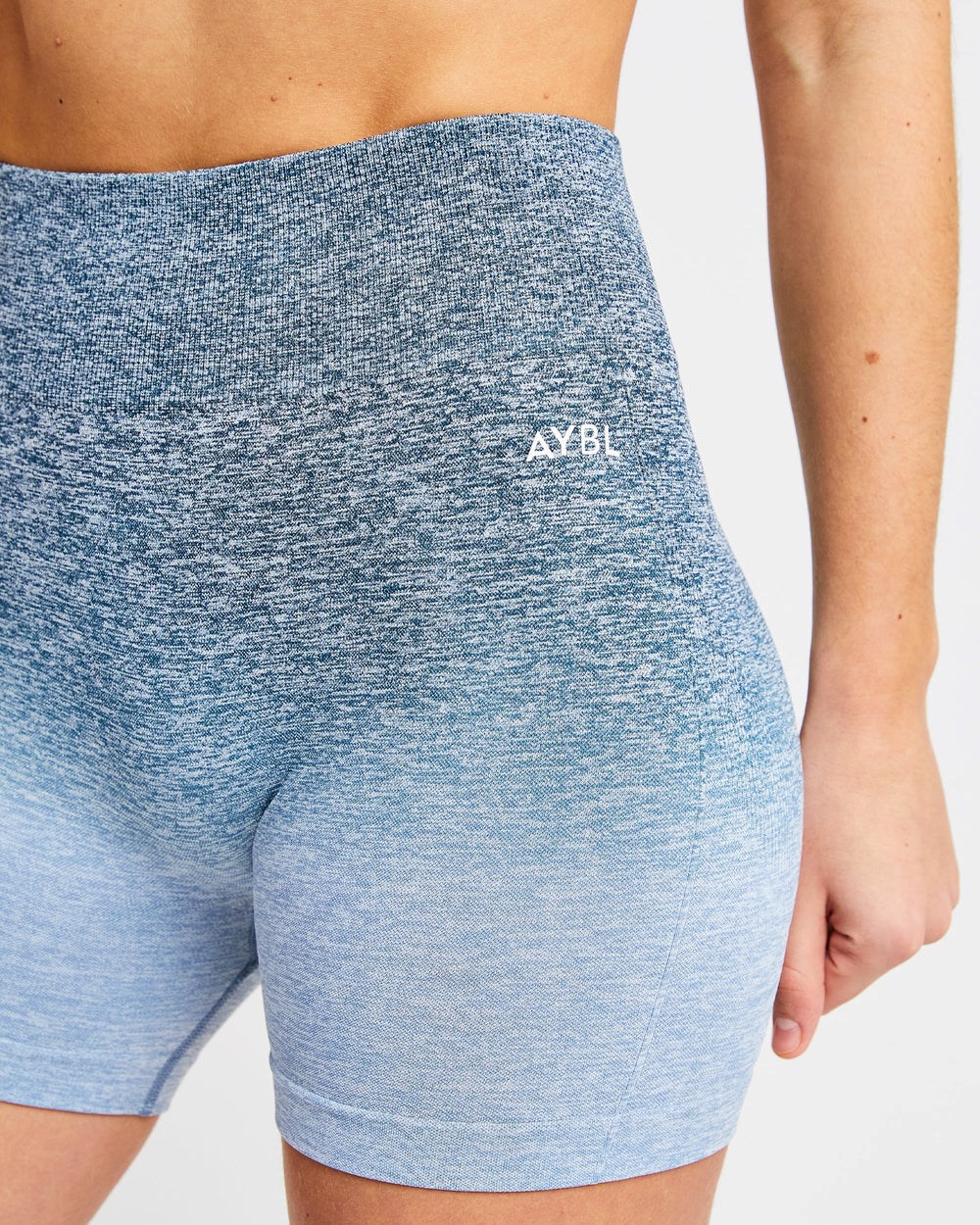 AYBL Pulse Ombré Seamless Shorts Teal | 91065-WDIM