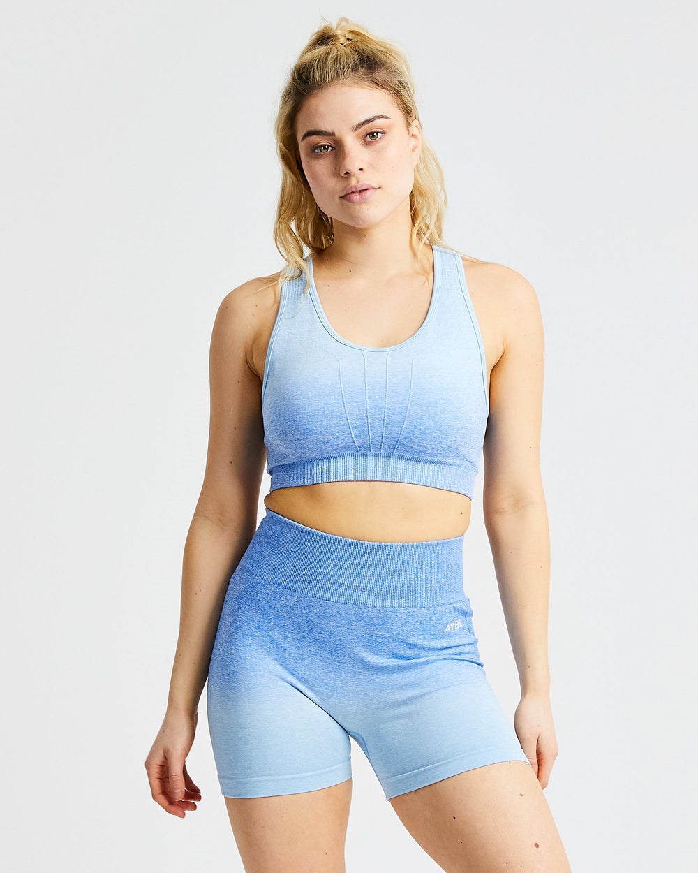 AYBL Pulse Ombré Seamless Sports Bra Blau | 89250-IFGZ