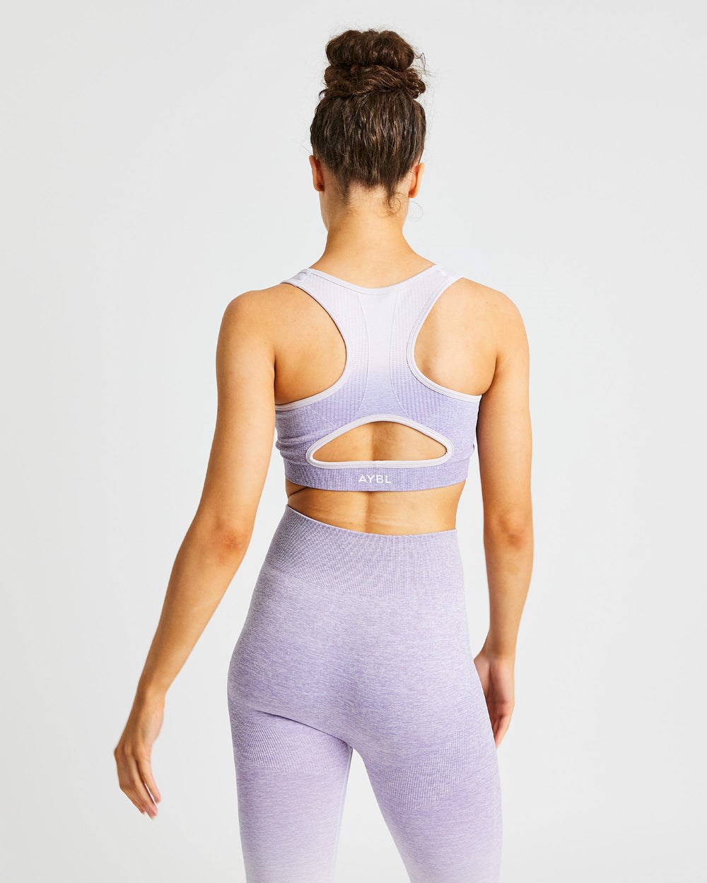 AYBL Pulse Ombré Seamless Sports Bra Lilac | 68705-MDIN