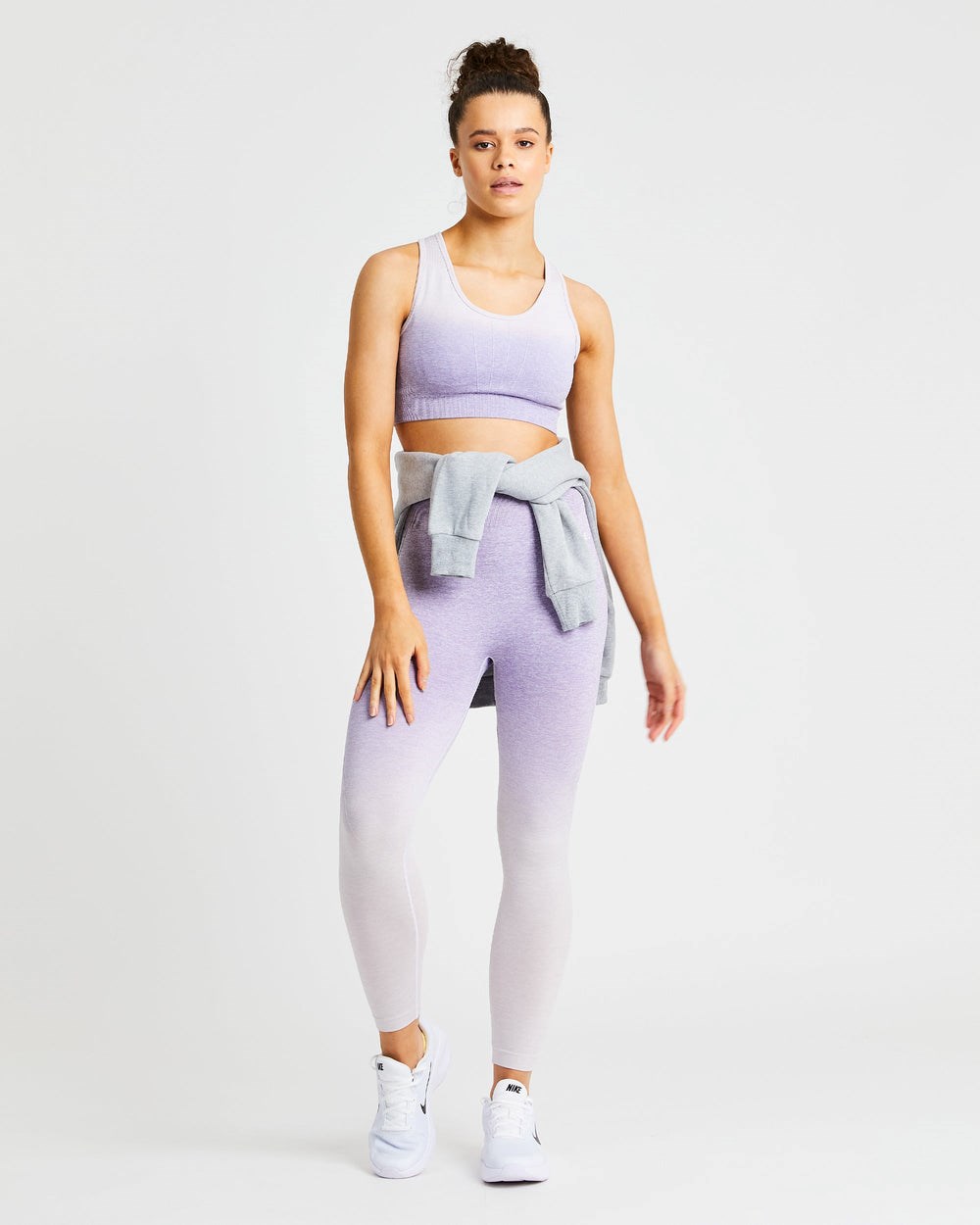 AYBL Pulse Ombré Seamless Sports Bra Lilac | 68705-MDIN