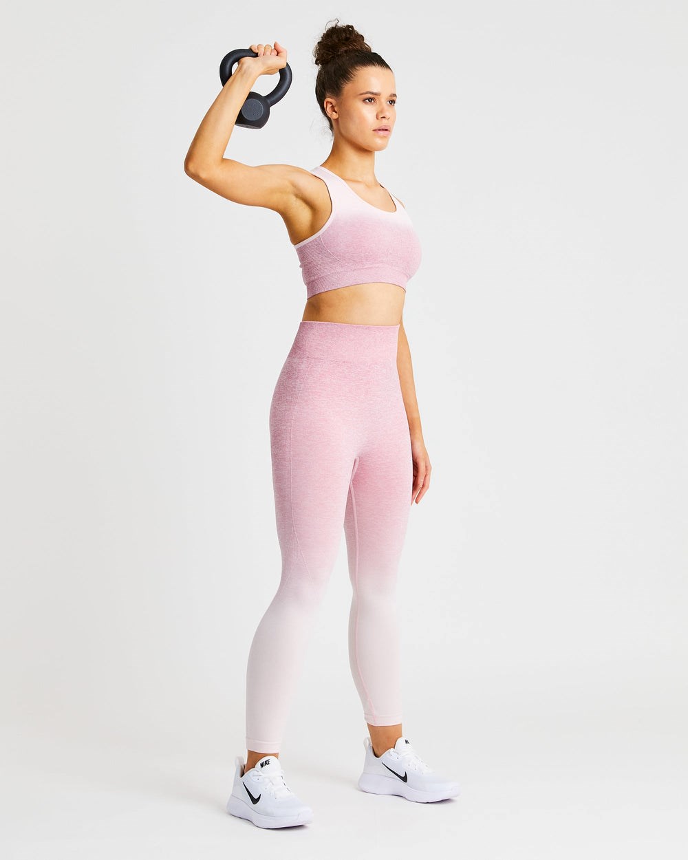 AYBL Pulse Ombré Seamless Sports Bra Rosa | 86902-AIJH