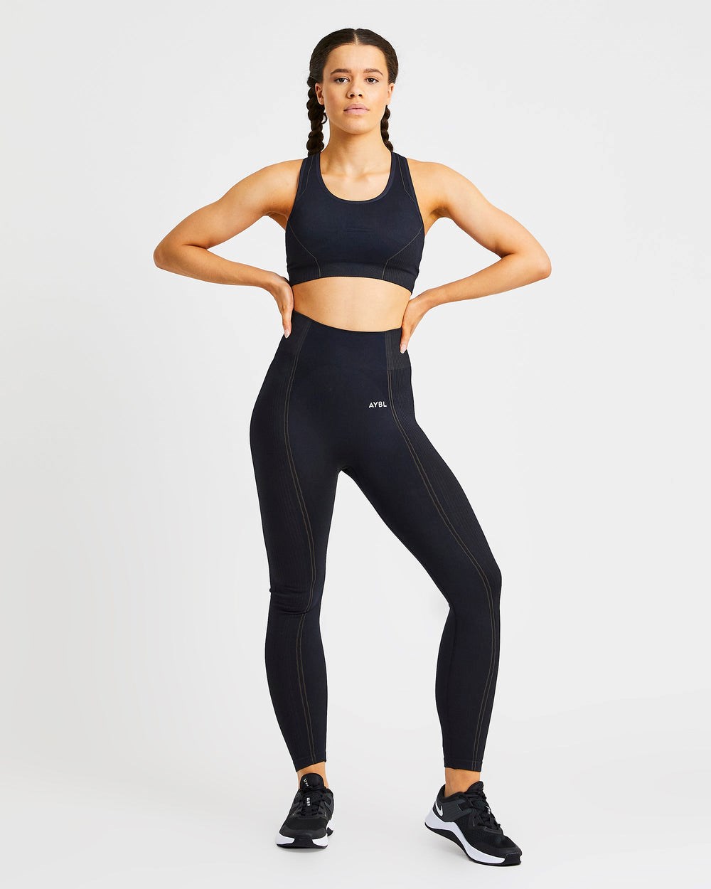 AYBL Reflex Seamless Leggings Schwarz | 26307-YTKZ