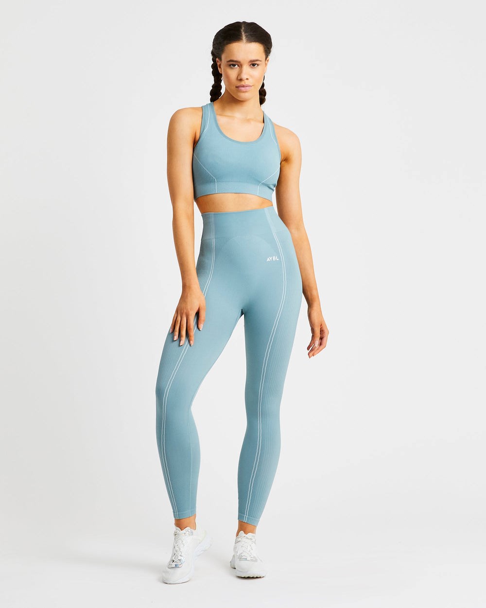 AYBL Reflex Seamless Leggings Teal | 16408-DFKJ