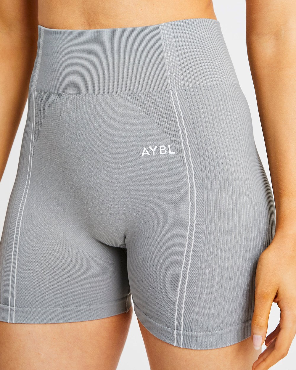 AYBL Reflex Seamless Shorts Grau | 28305-YXLV