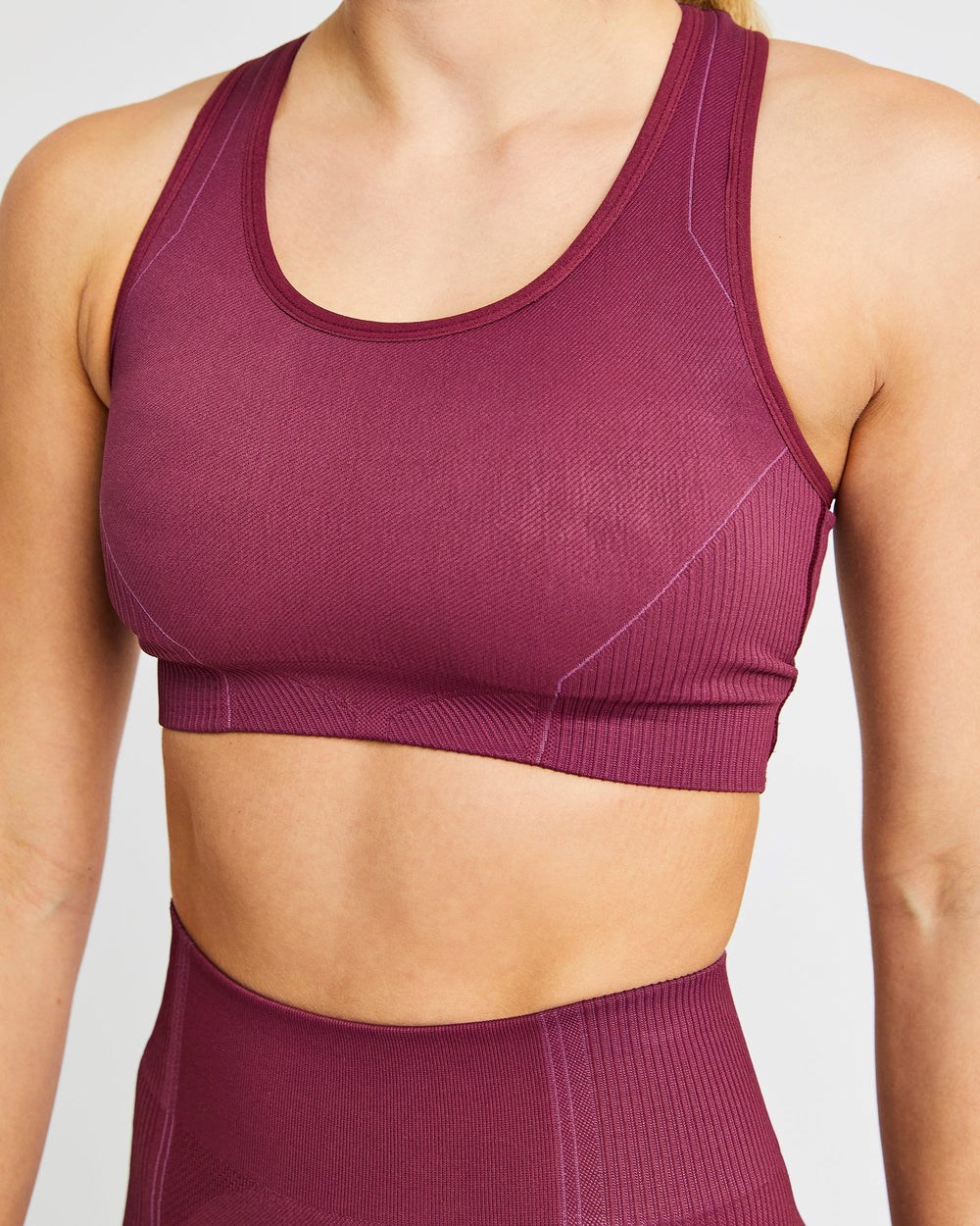 AYBL Reflex Seamless Sports Bra Plum | 40258-UGTQ