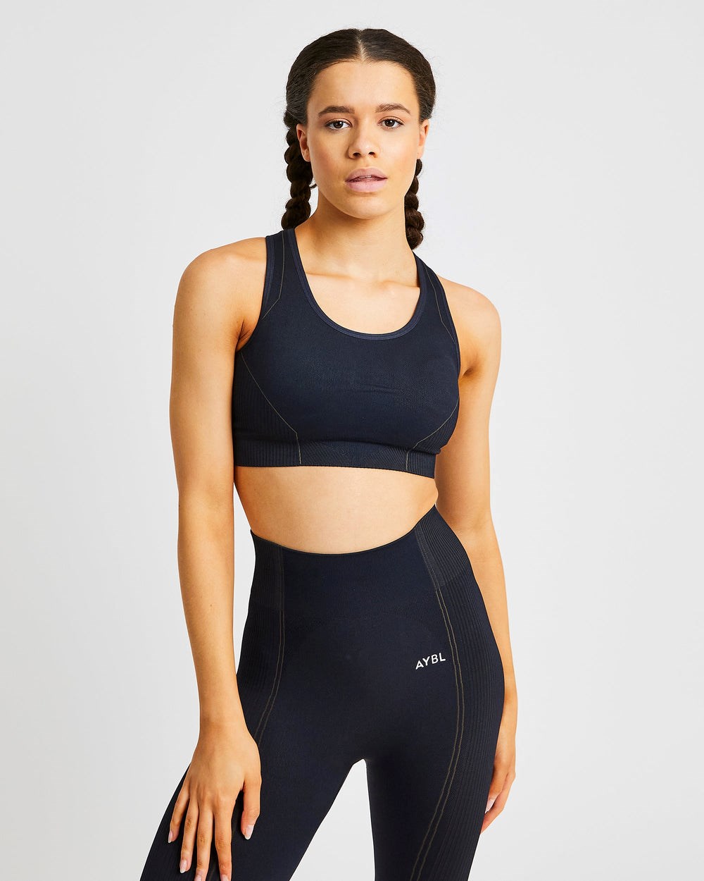 AYBL Reflex Seamless Sports Bra Schwarz | 42537-YHAW