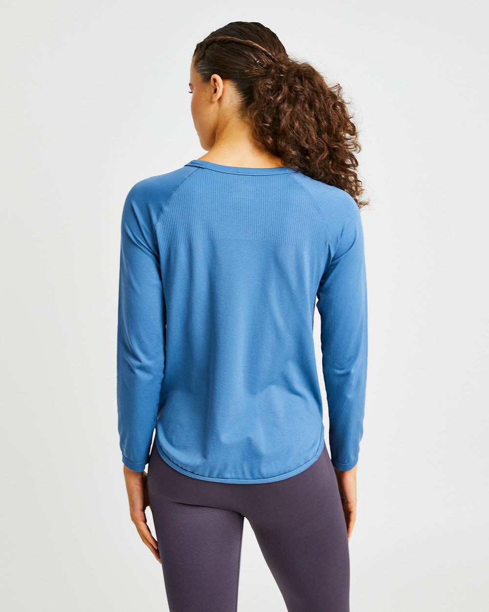 AYBL Reform Seamless Long Sleeve T Shirt Blau | 37021-GCHL