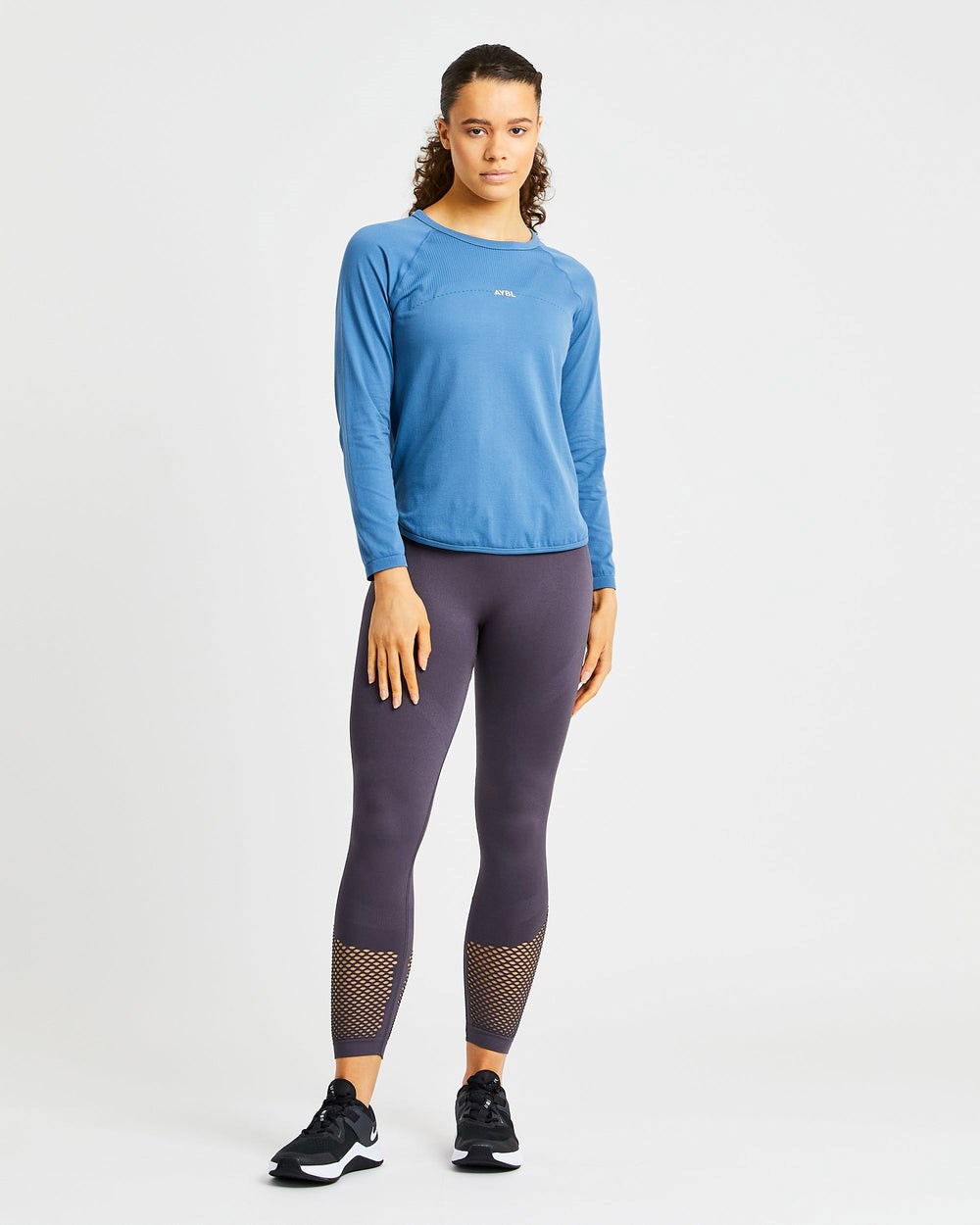 AYBL Reform Seamless Long Sleeve T Shirt Blau | 37021-GCHL