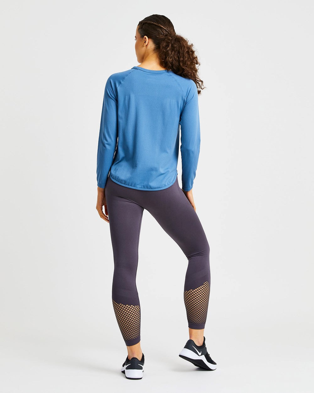 AYBL Reform Seamless Long Sleeve T Shirt Blau | 37021-GCHL