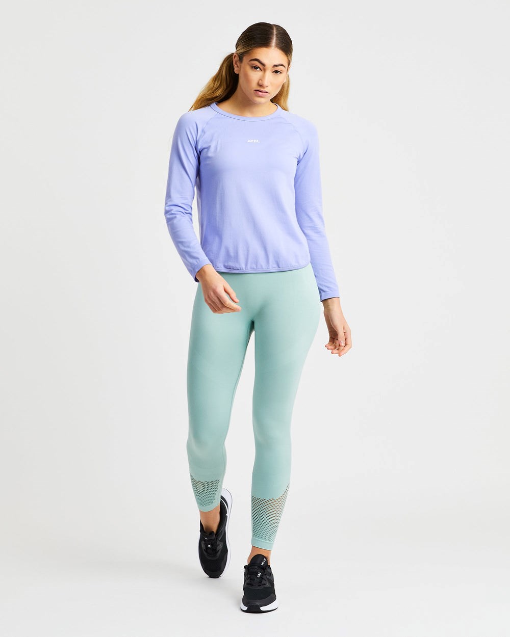 AYBL Reform Seamless Long Sleeve T Shirt Lila | 56374-CSJF