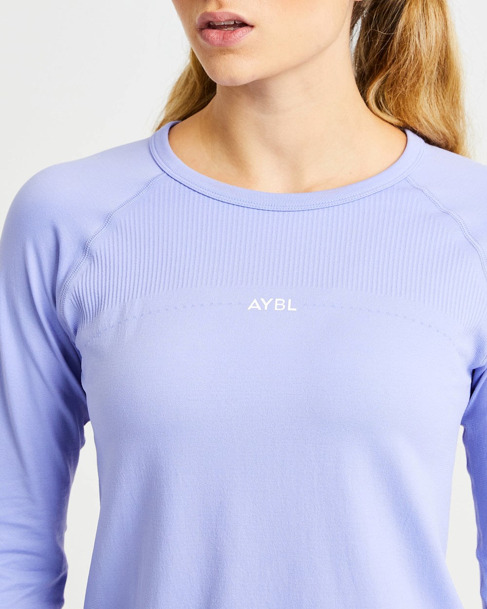 AYBL Reform Seamless Long Sleeve T Shirt Lila | 56374-CSJF