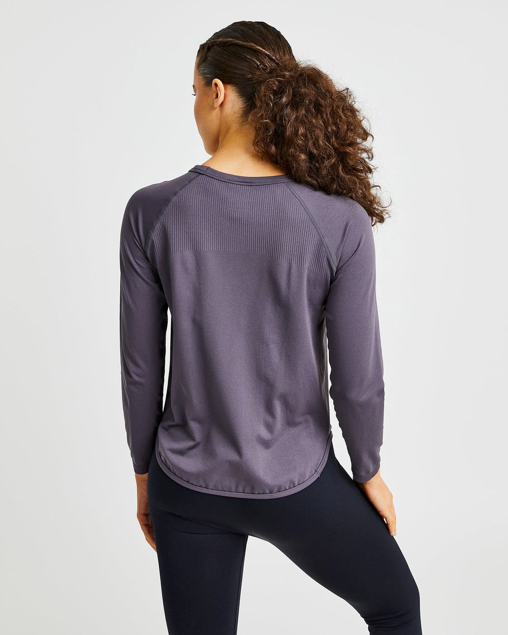 AYBL Reform Seamless Long Sleeve T Shirt Charcoal | 68094-NWGV