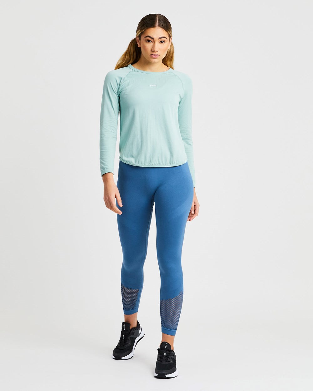 AYBL Reform Seamless Long Sleeve T Shirt Grün | 81794-SRFN