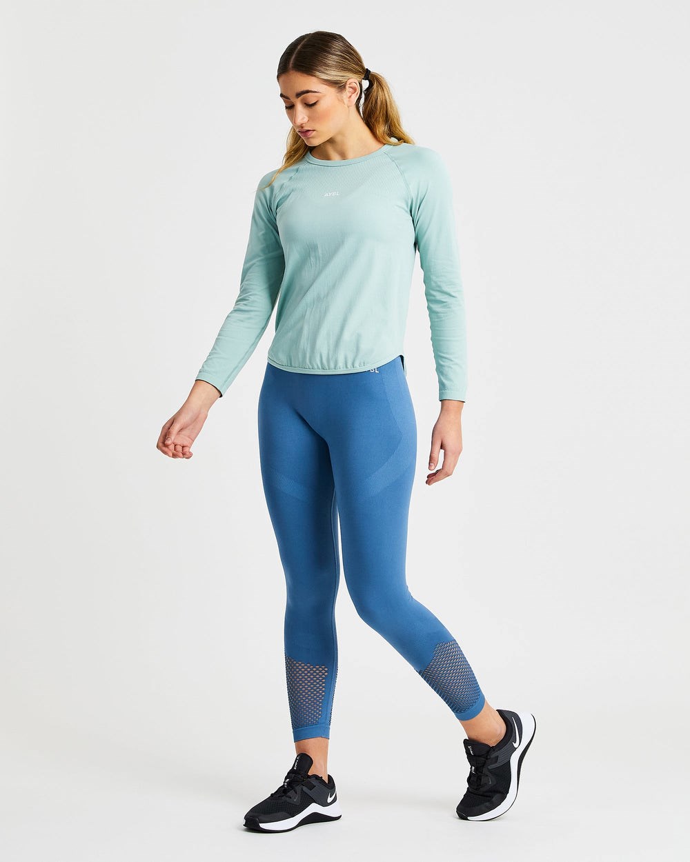 AYBL Reform Seamless Long Sleeve T Shirt Grün | 81794-SRFN