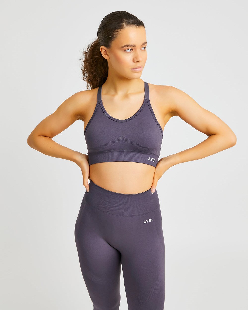 AYBL Reform Seamless Sports Bra Charcoal | 82013-QFHZ