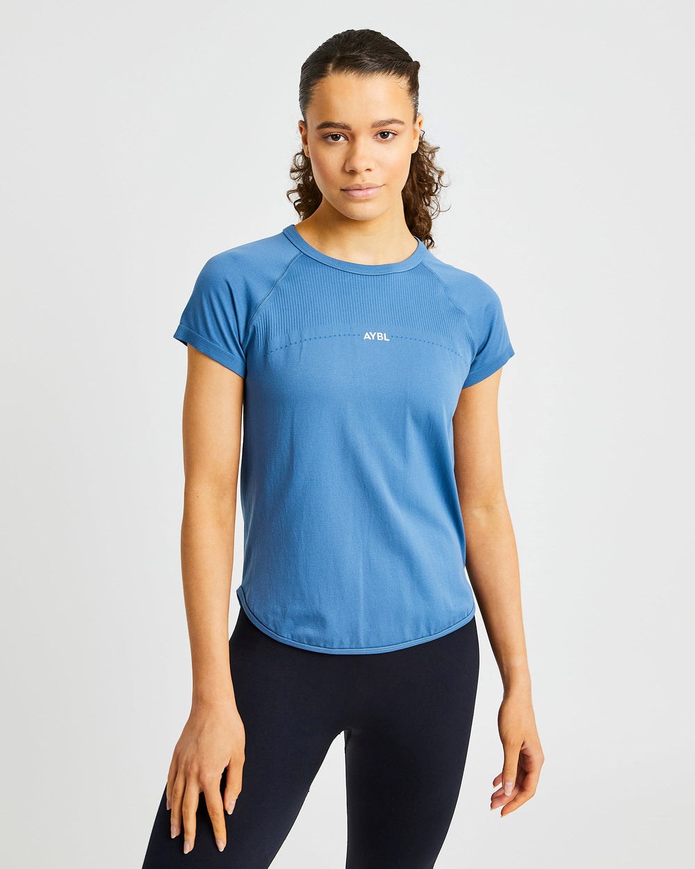 AYBL Reform Seamless T Shirt Blau | 98517-QZYL