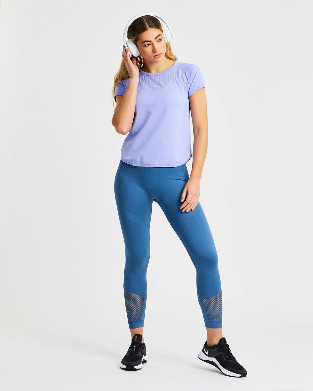 AYBL Reform Seamless T Shirt Lila | 82194-HJZC