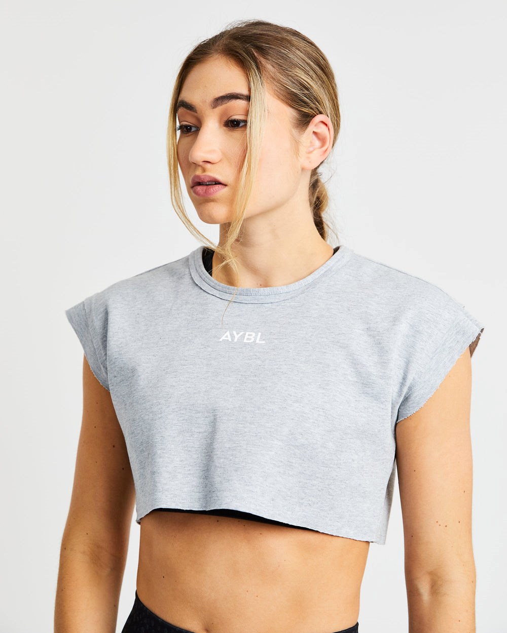 AYBL Sport Crop Top Grau | 85942-LUEN