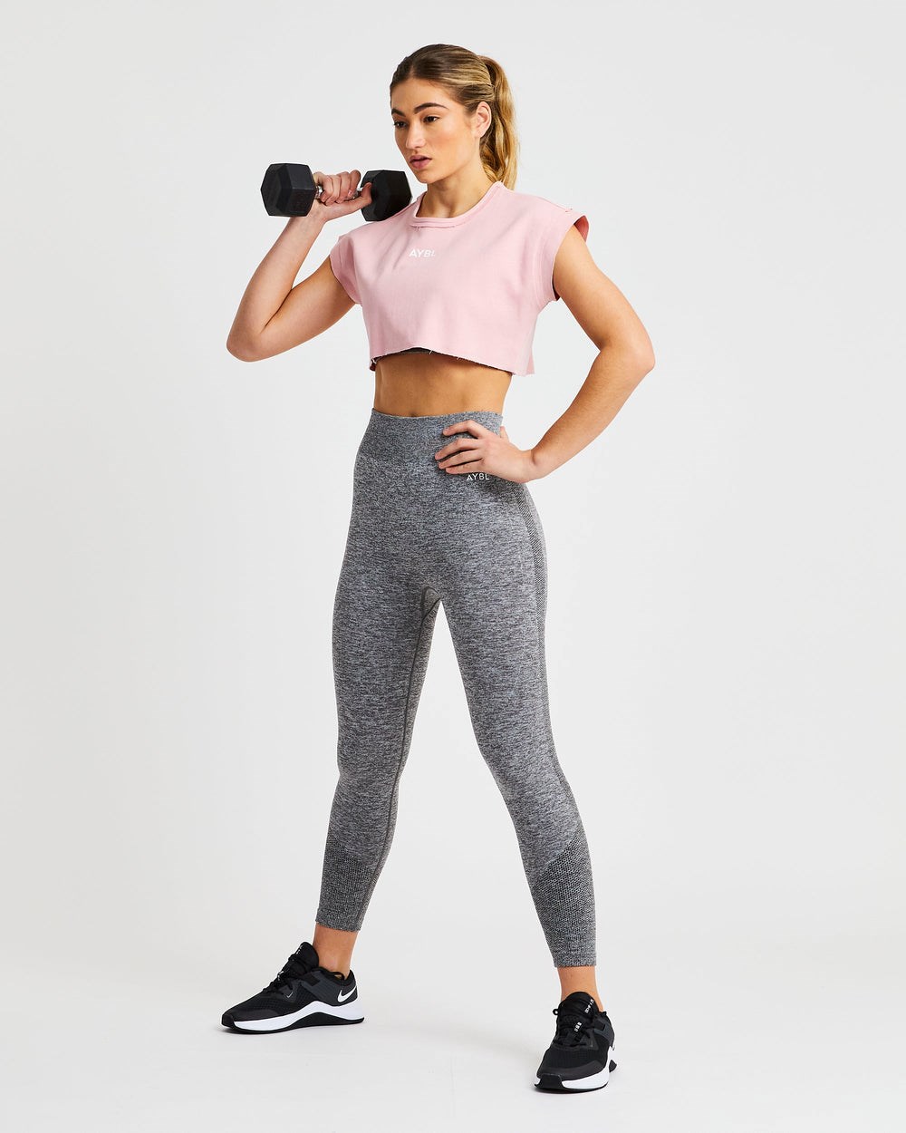 AYBL Sport Crop Top Rosa | 81759-WUKR