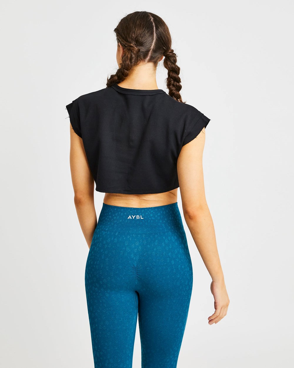 AYBL Sport Crop Top Schwarz | 37021-ZPKB