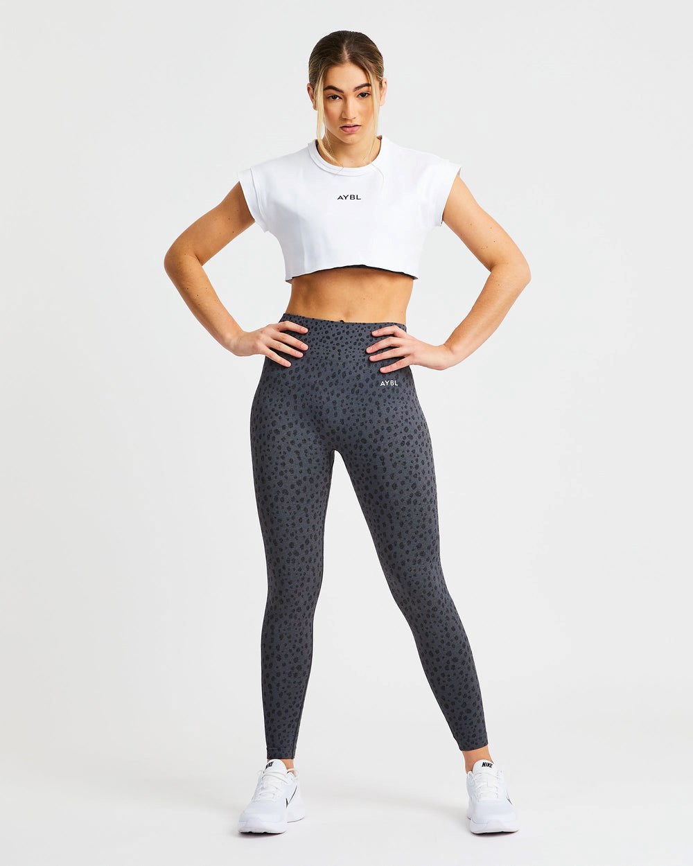 AYBL Sport Crop Top Weiß | 28946-PTSV