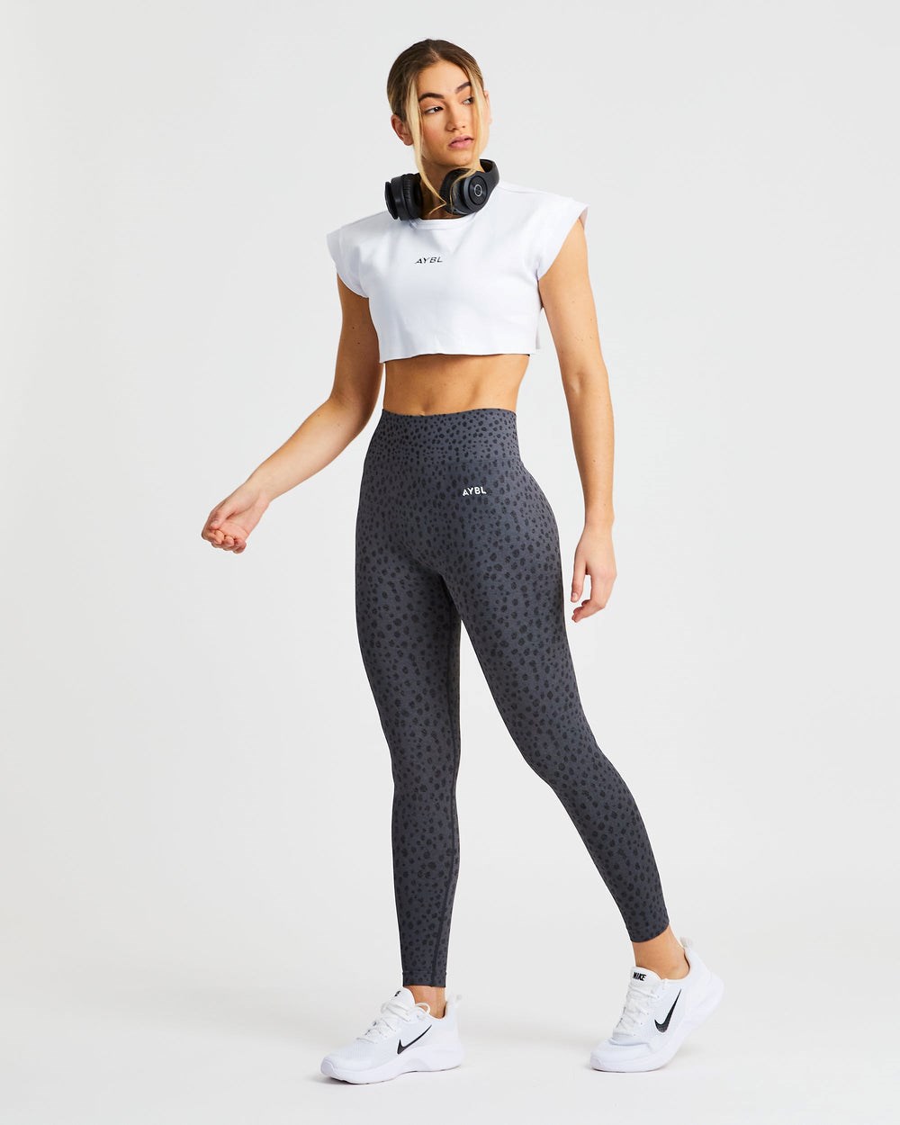 AYBL Sport Crop Top Weiß | 28946-PTSV