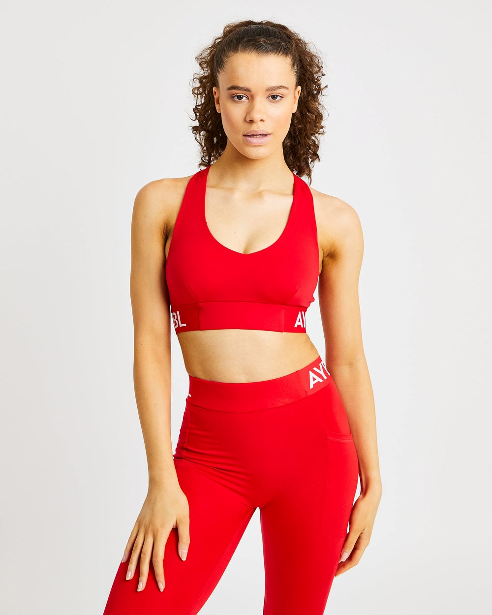 AYBL Sport Sports Bra Rot | 12836-WTMG