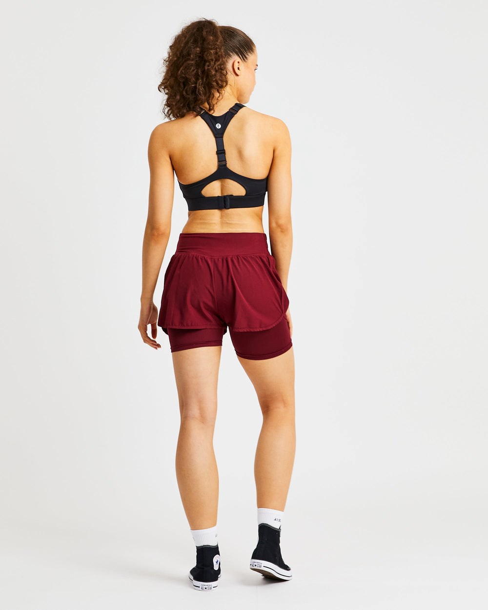 AYBL Sportive Open Back Sports Bra Schwarz | 17596-PRYL