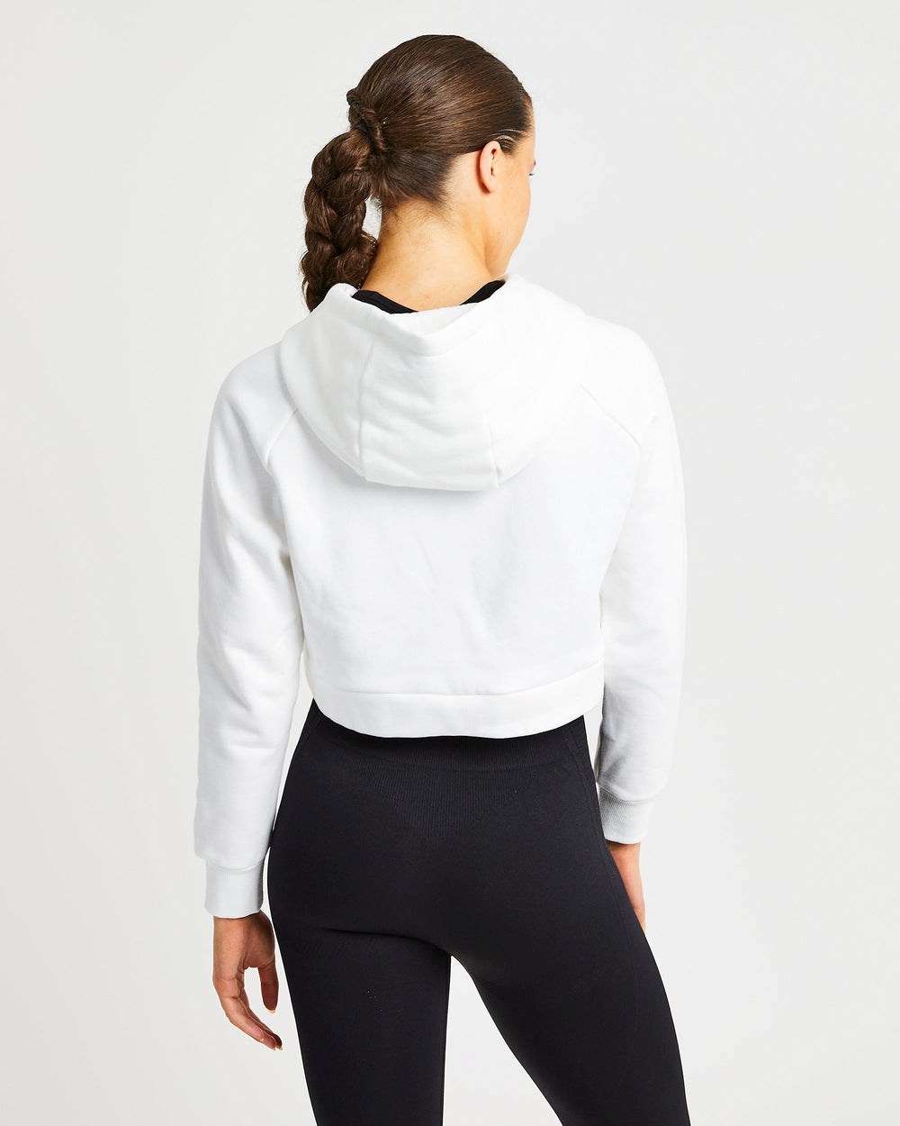 AYBL Staple Crop Hoodie Weiß | 25164-YSLE