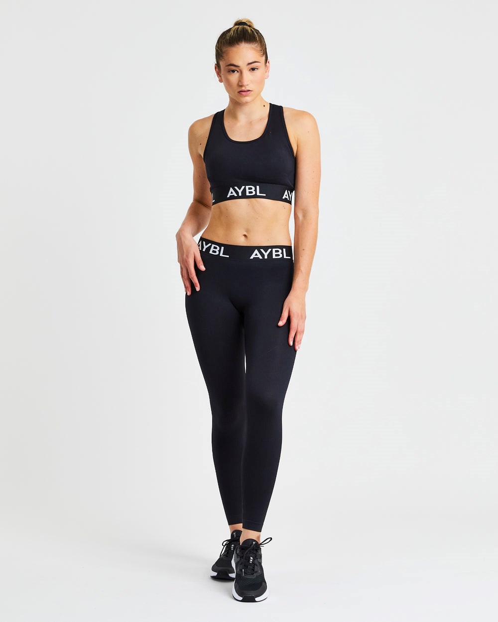 AYBL Staple Seamless Low Rise Leggings Schwarz | 09254-WXHU