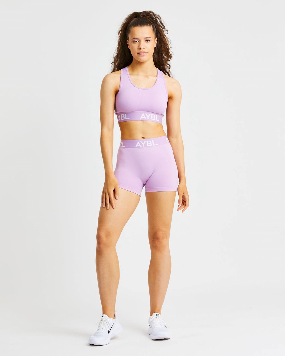 AYBL Staple Seamless Low Rise Shorts Rosa | 71483-PSVU