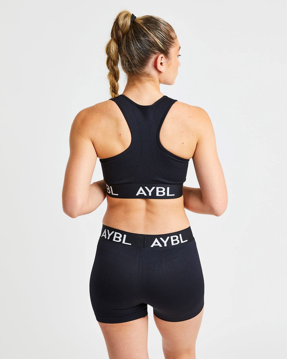 AYBL Staple Seamless Sports Bra Schwarz | 86012-EDFQ