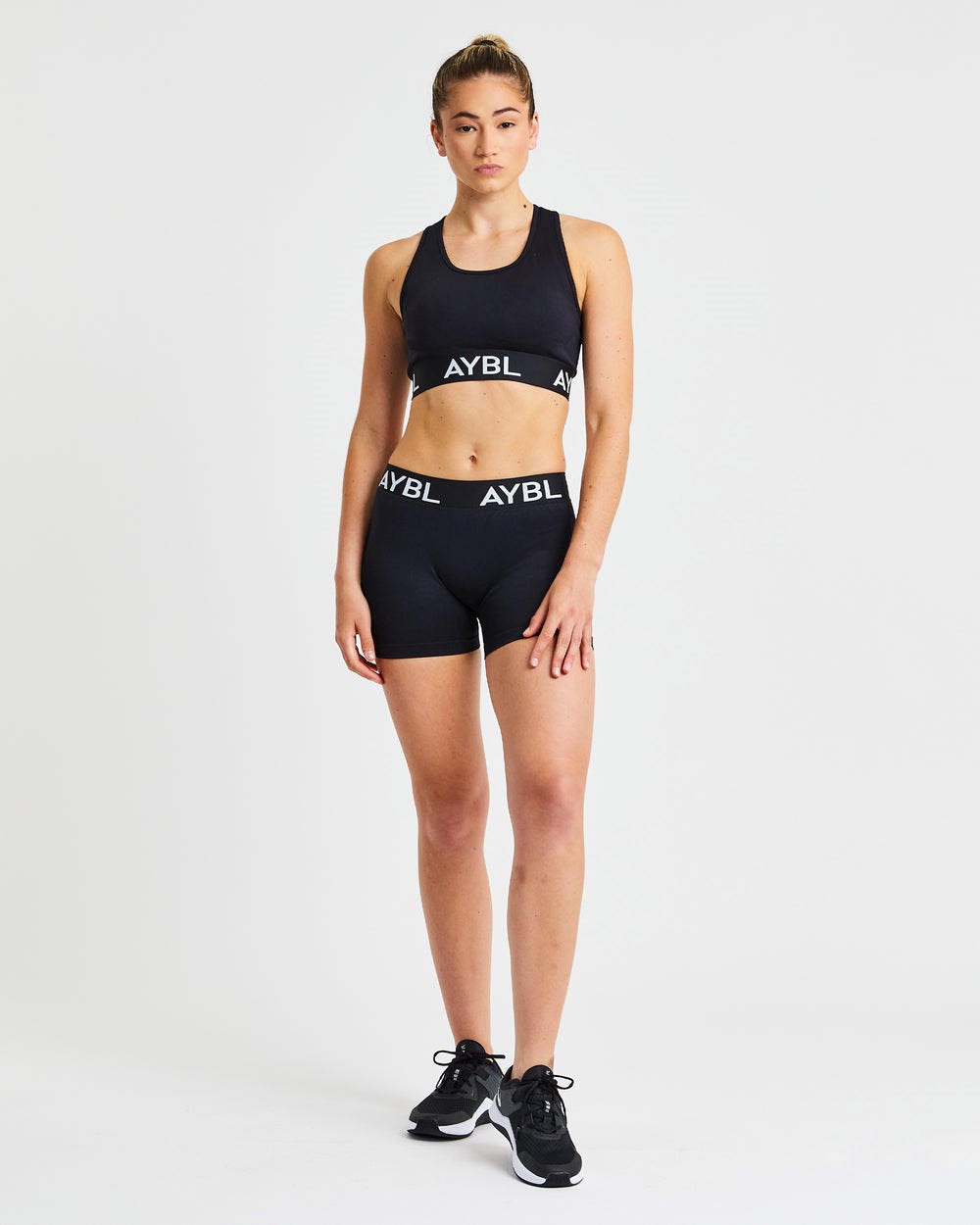 AYBL Staple Seamless Sports Bra Schwarz | 86012-EDFQ