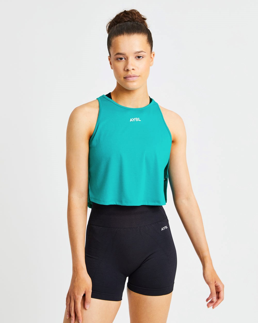 AYBL Strive Crop Vest Türkis | 50136-DKQM