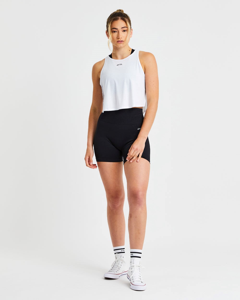 AYBL Strive Crop Vest Weiß | 30249-AMEH