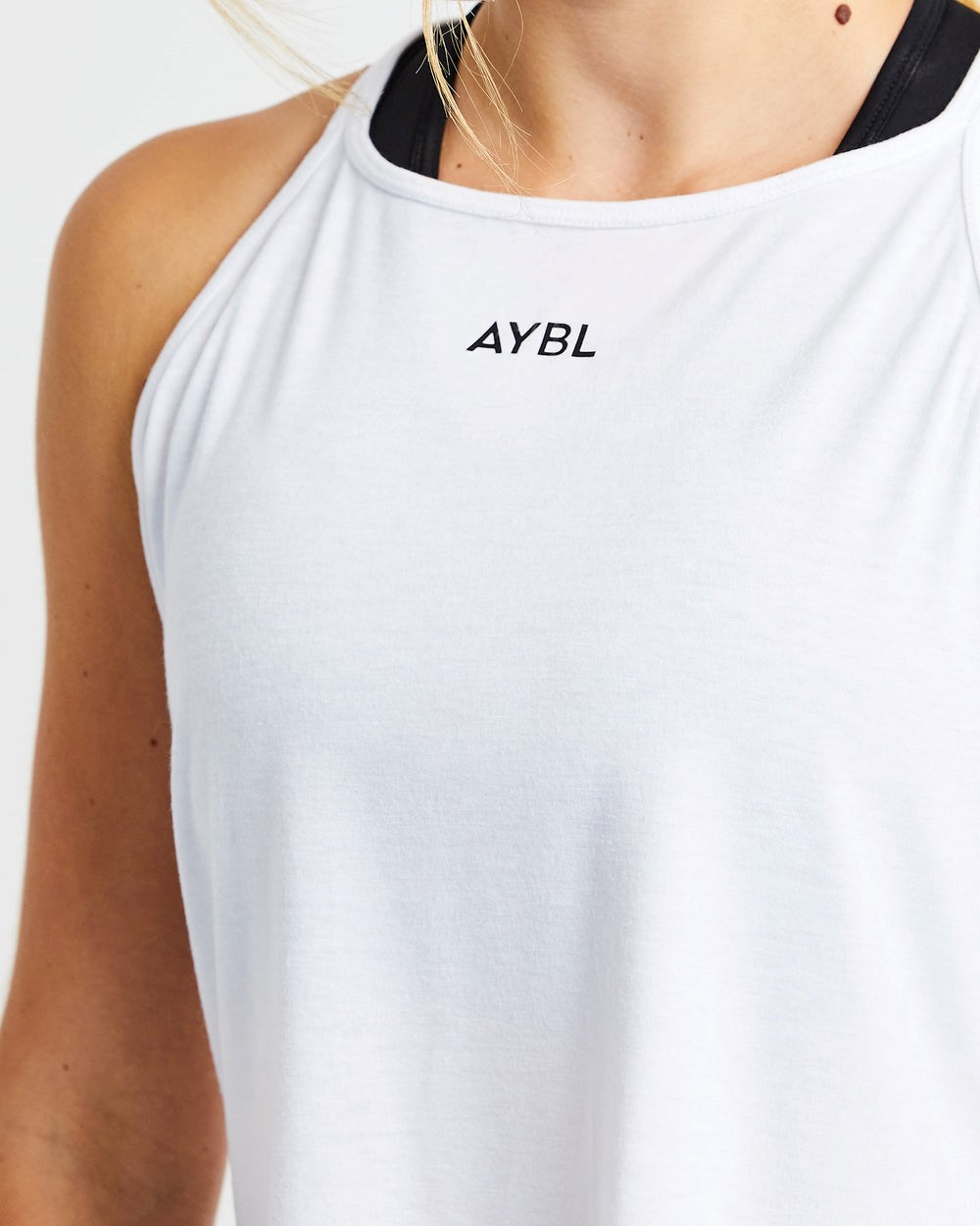 AYBL Strive Riemchen Vest Weiß | 51243-EBSC