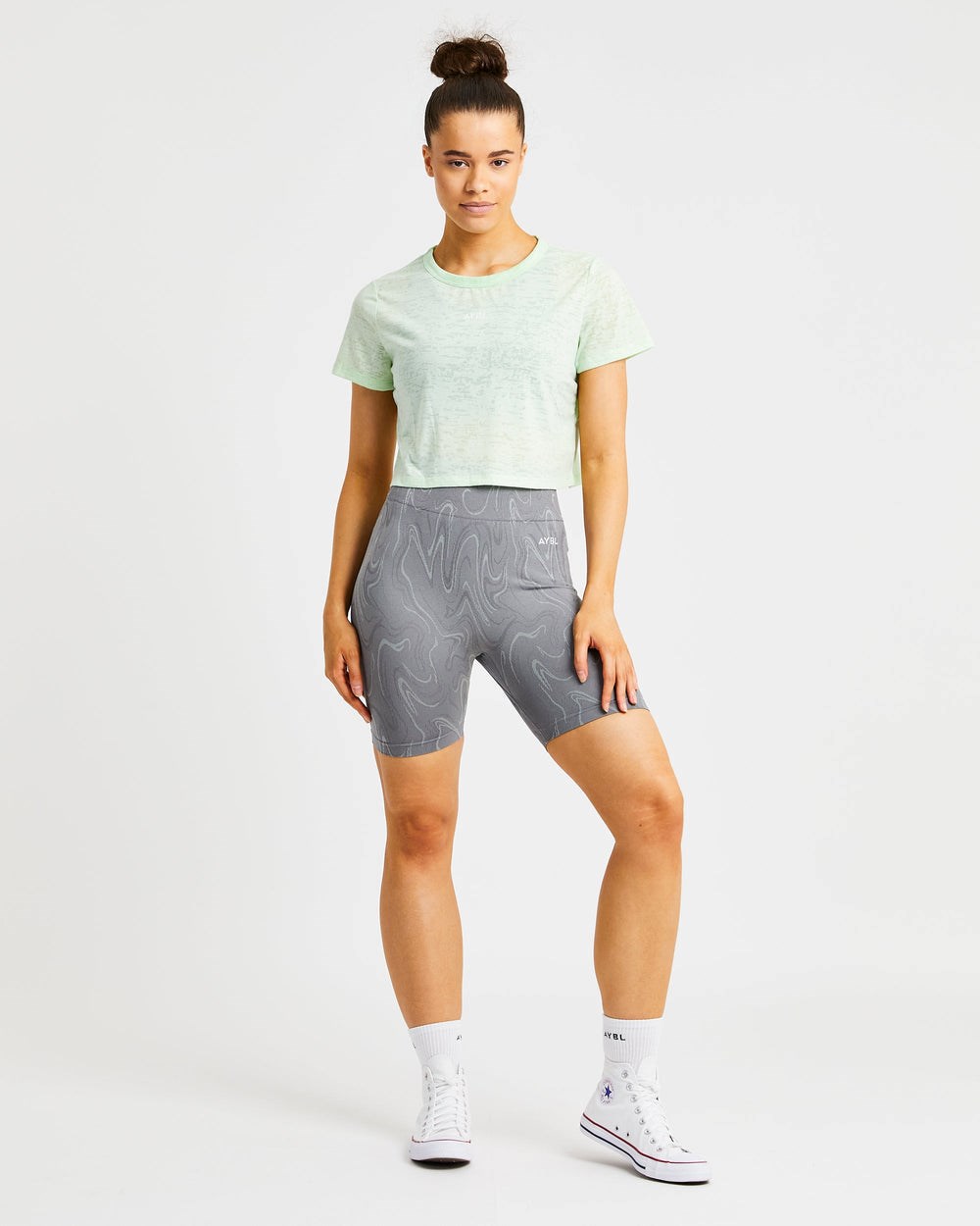 AYBL Velocity Crop T Shirt Mintfarben | 16782-AYJV