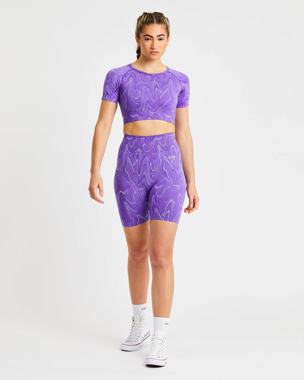 AYBL Velocity Seamless Crop Top Lila | 37645-CNLR